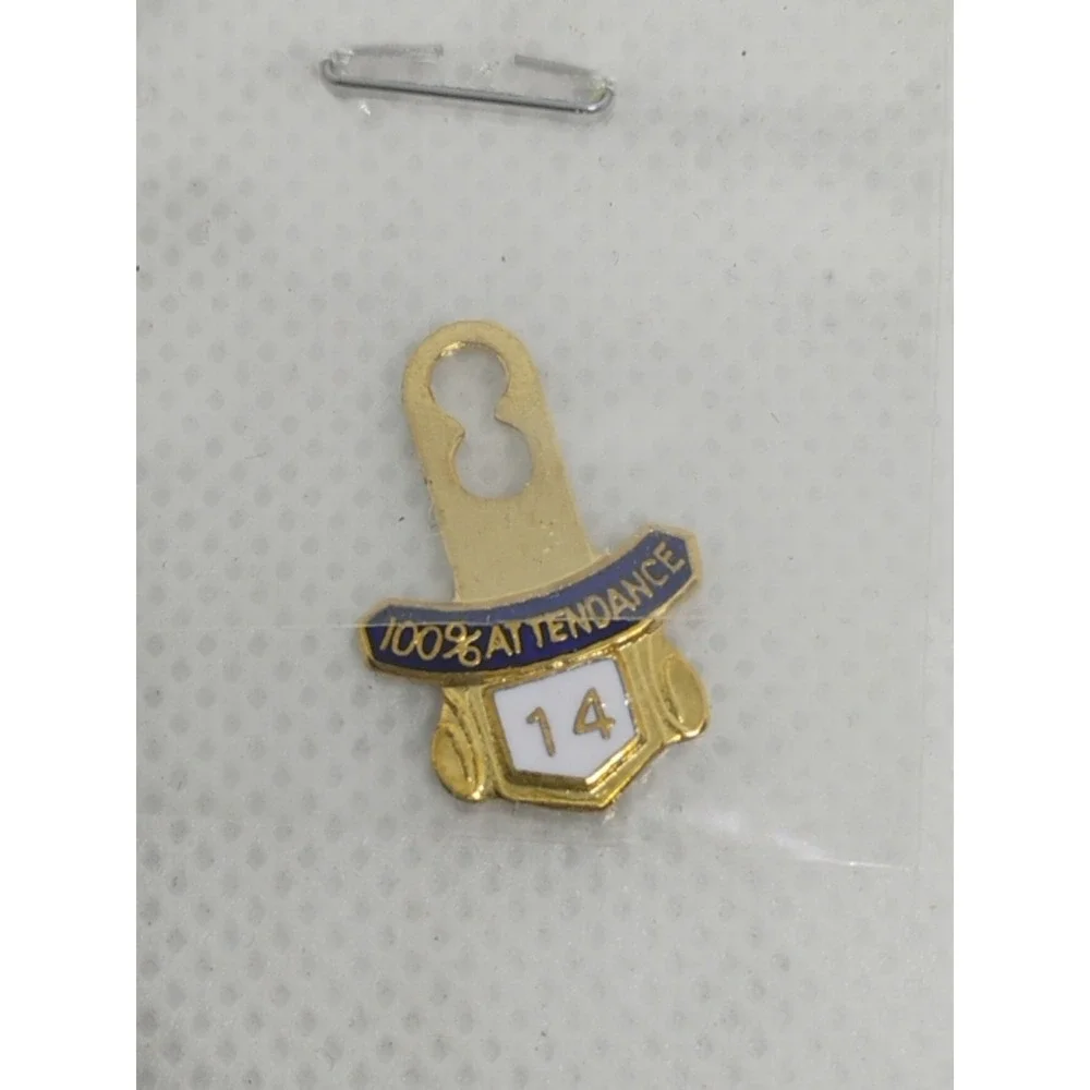 Huge Lot Vintage Lions Club International Attendance Award Pins Most New